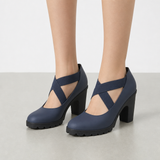 Blue PU Leather