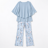 Powder Blue Floral