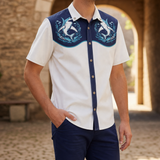 White And Navy Blue