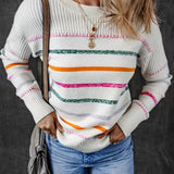 Cream & Multicolour