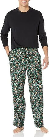 Black/Green Floral
