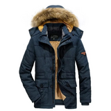 Fur Collar Blue