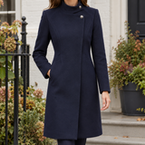 Navy Blue Silk Scarf