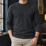Round Neck Charcoal Gray