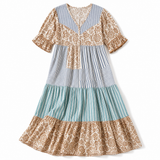 Sand Paisley Stripe