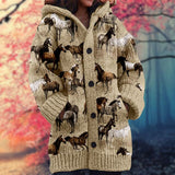 Beige Horse Motif